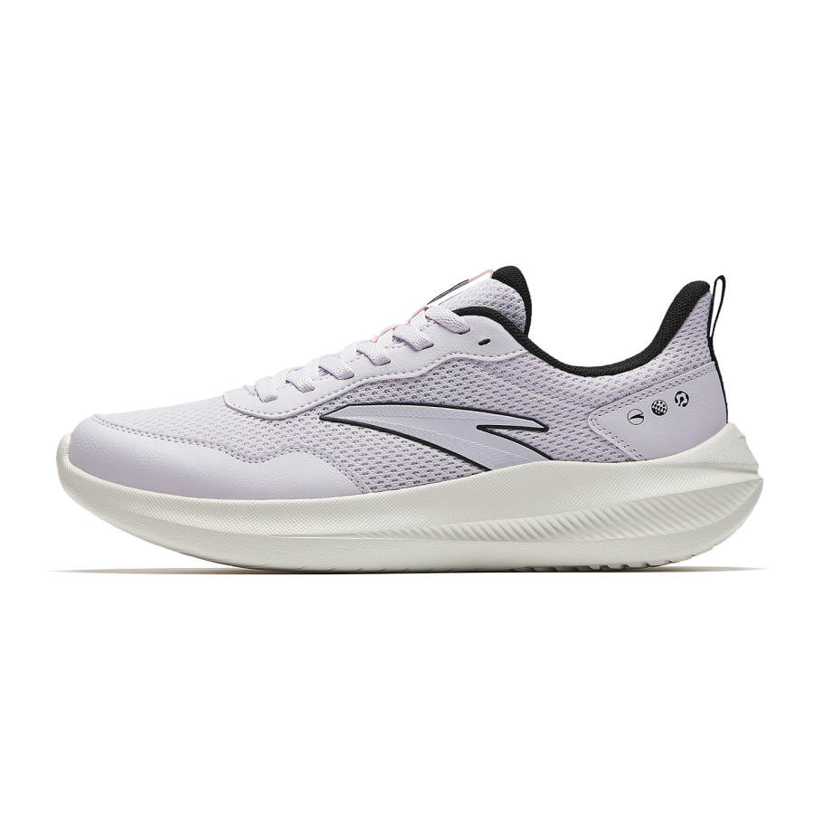 Anta Sky Low top City Commuting Running Shoes Women's Misty Purple Basic Black