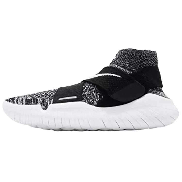 Nike Nike Free RN Motion Flyknit 2018 Slip Resistant Abrasion Resistant High top Casual Running Shoes Women's Black Gray
