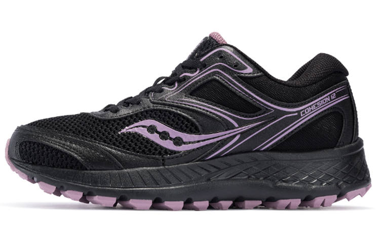 Saucony Cohesion 12 Textile, Synthetic Leather Cushioning Slip Resistant Abrasion Resistant Breathable Low top