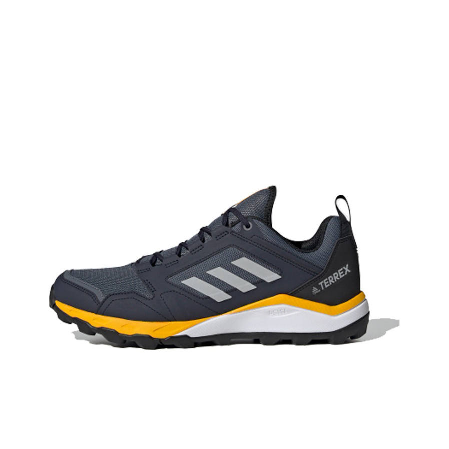 Adidas Adidas Terrex Agravic Cushioning Low top Running Shoes Men's Asphalt Gray Yellow