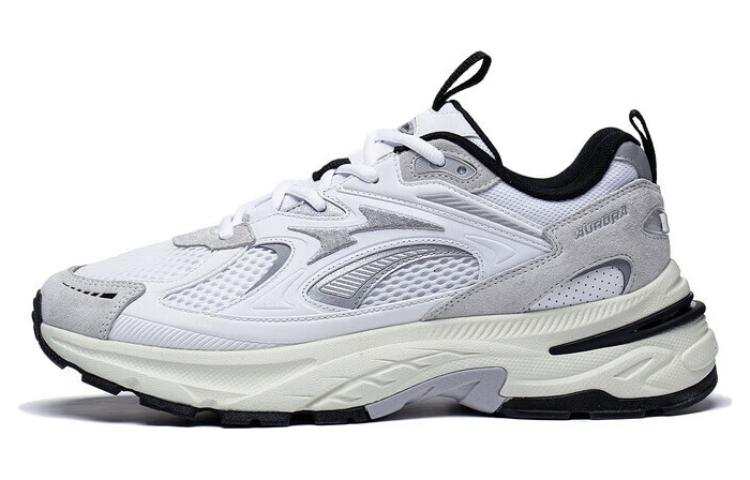 Li-Ning Li Ning Aurora 2K Comfortable Slip Resistant Abrasion Resistant Low top Casual Shoes Men's Standard White