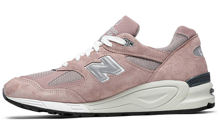 New Balance New Balance x KITH NB 990 V2 Cushioning Lightweight Low top Casual Running Shoes Men's Rose Pink