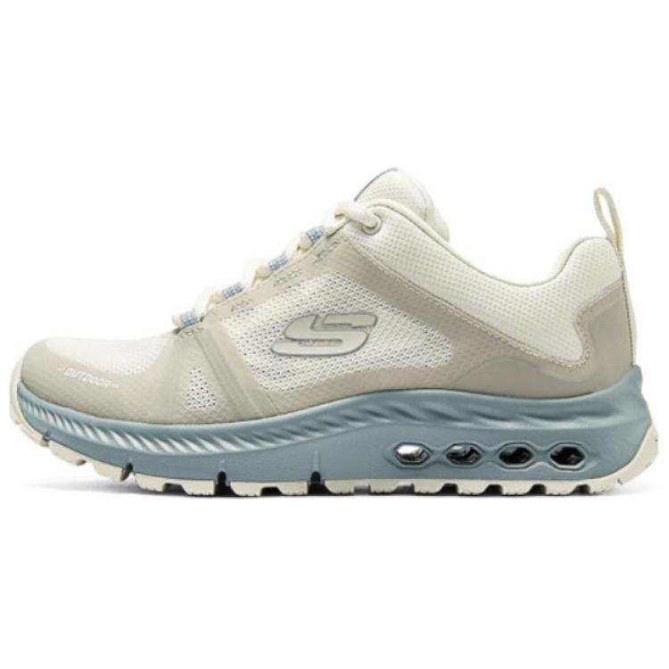 Skechers OUTDOOR Fabric Breathable Coverage Support Rebound Low top Casual Running Shoes Women's Beige Gray