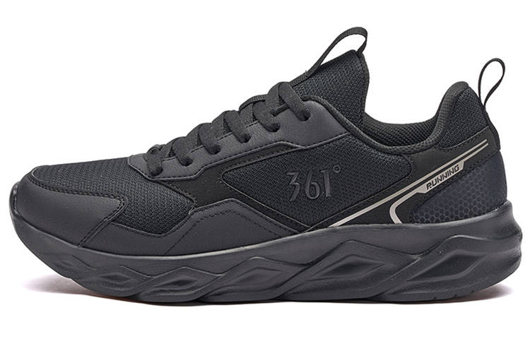 361° Slip Resistant Abrasion Resistant Low top Sports Casual Shoes Men's Black Gray