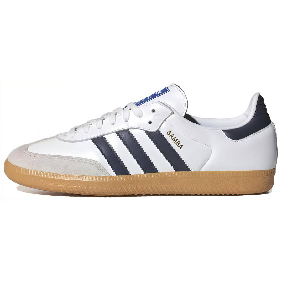 Adidas Originals SAMBA OG Low top Skateboard Shoes Unisex White Blue