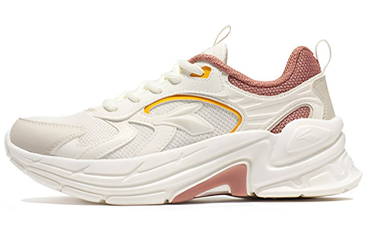 361° Cushioning Breathable Lightweight Abrasion Resistant Slip Resistant Low top Running Shoes Women's Pink Clay Red