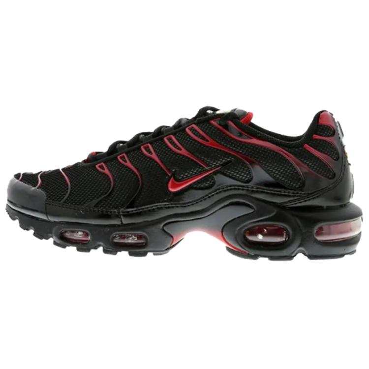 Nike Nike Air Max Plus Cushioning, Wear Resistant Low top Running Shoes Men's Black Red