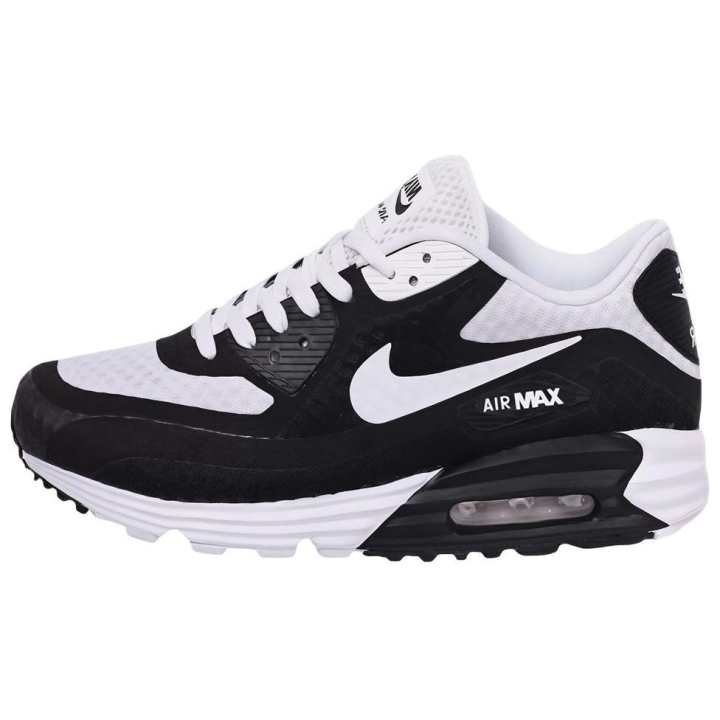 Nike Nike Air Max Lunar Low top Running Shoes Men's Black White