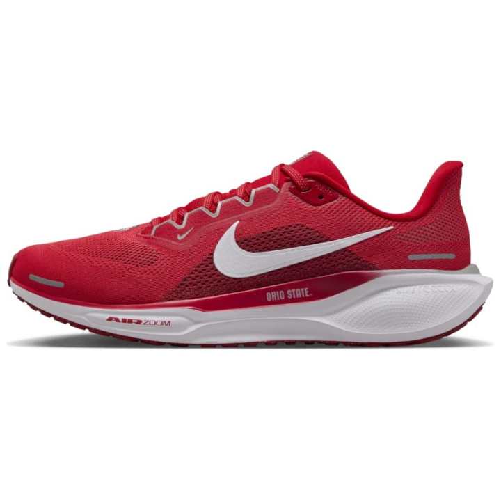 Nike NCAA x Nike Pegasus 41 Slip Resistant Abrasion Resistant Low top Running Shoes Unisex Red