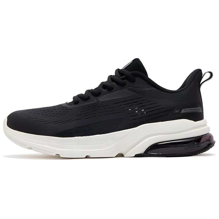 361° Wear resistant And Lightweight Low top Casual Running Shoes Men's Black White