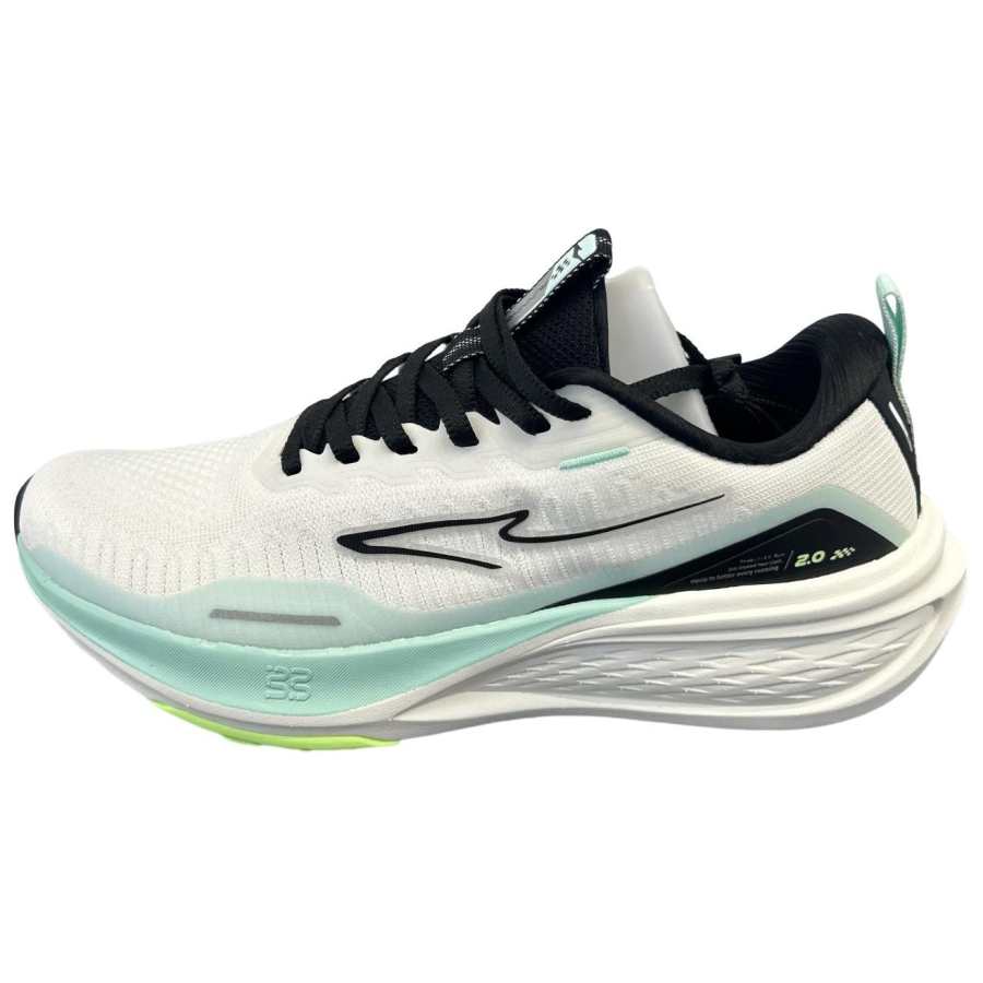 Erke Jiang Rebound Abrasion Resistant Low top Running Shoes Men's White Green Black