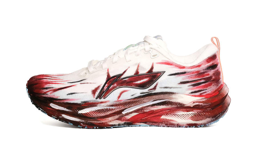 Li-Ning Li Ning Red Hare 8 Cushioning, Wear Resistant Low top Casual Running Shoes Men's Red