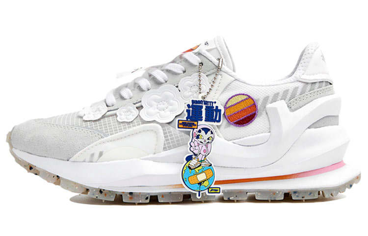 Li-Ning Li Ning Fangyuan Eternal Running Shoes Women's Low Top Standard White/Mist White