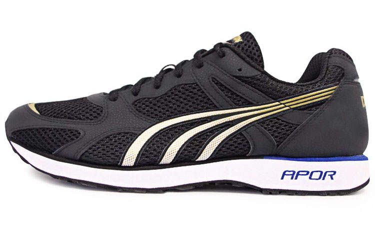 DO-WIN DO WIN Cushioning Slip Resistant Abrasion Resistant Breathable Low top Running Shoes Unisex Black Gold