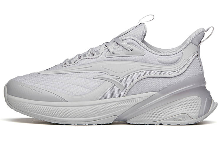 Anta C37 2.0 Fabric Cushioning Abrasion Resistant Slip Resistant Low top Running Shoes Women's Floating Cloud Gray