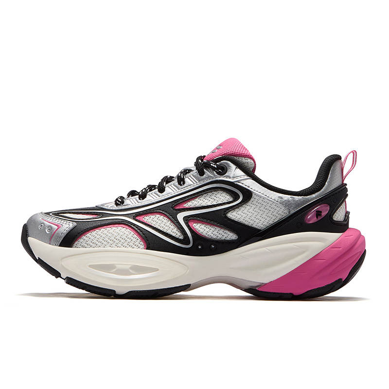 FILA FUSION BUZZARD II Meteorite Shoes 2 Low top Casual Shoes Women's Snow Black