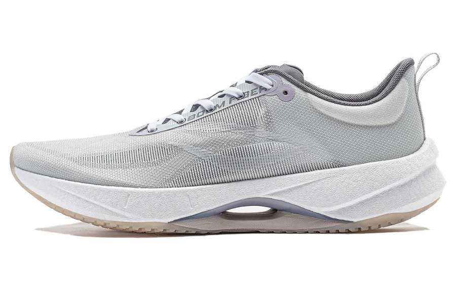 Li-Ning Li Ning Super Light 21 Cushioning Slip Resistant Abrasion Resistant Breathable Low top Casual Running Shoes Men's Gray