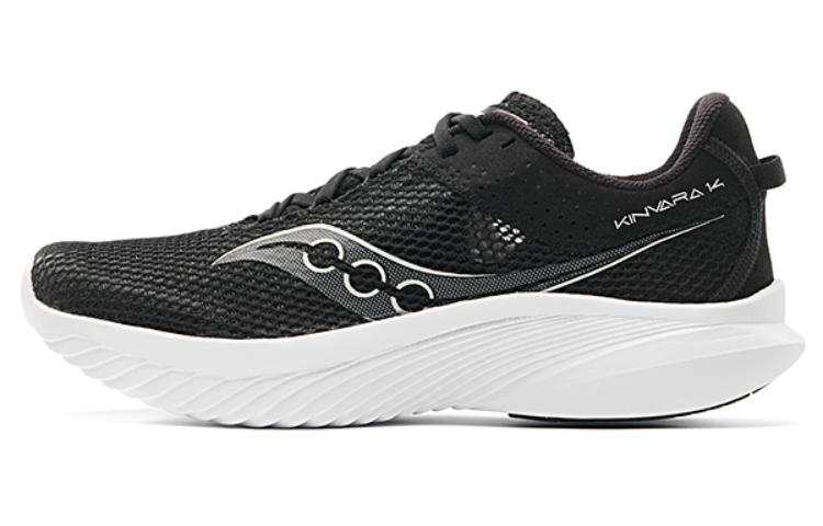 Saucony Kinvara Elite 14 Mesh Slip Resistant, Abrasion Resistant, Breathable Low top Running Shoes Men's Black White