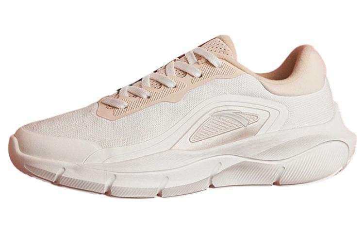 Anta Slip Resistant Abrasion Resistant Low top Running Shoes Women's Papyrus White Dust Brown
