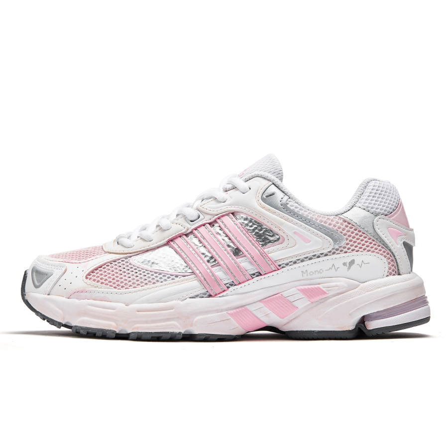 Adidas Adidas Slip Resistant Slip Resistant Low top Running Shoes Women's Pink White