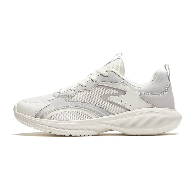 Anta Comfortable Cushioning Abrasion Resistant Cushioning, Wear Resistant Low top Running Shoes Women's Gray White