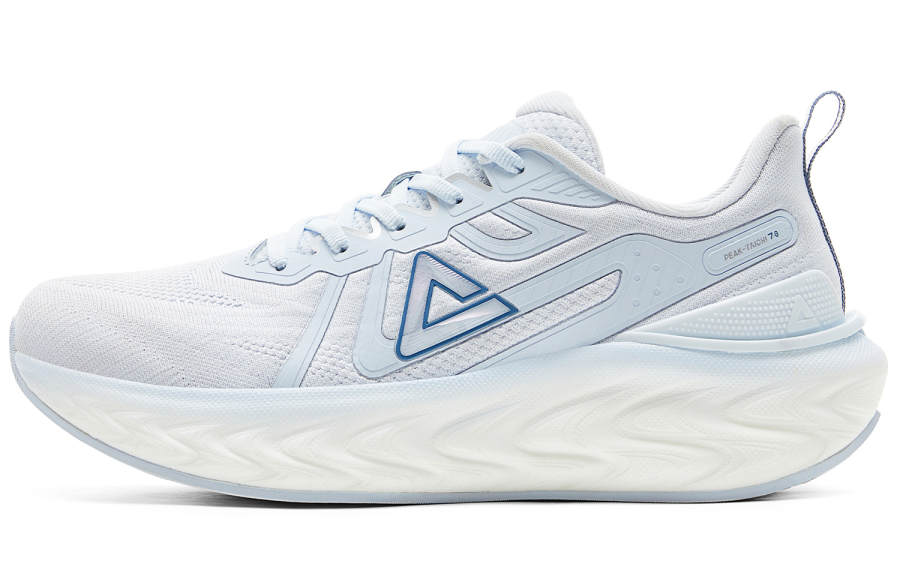 PEAK Taichi 7.0 Cushioning Slip Resistant Abrasion Resistant Low top Casual Running Shoes Women's White Blue