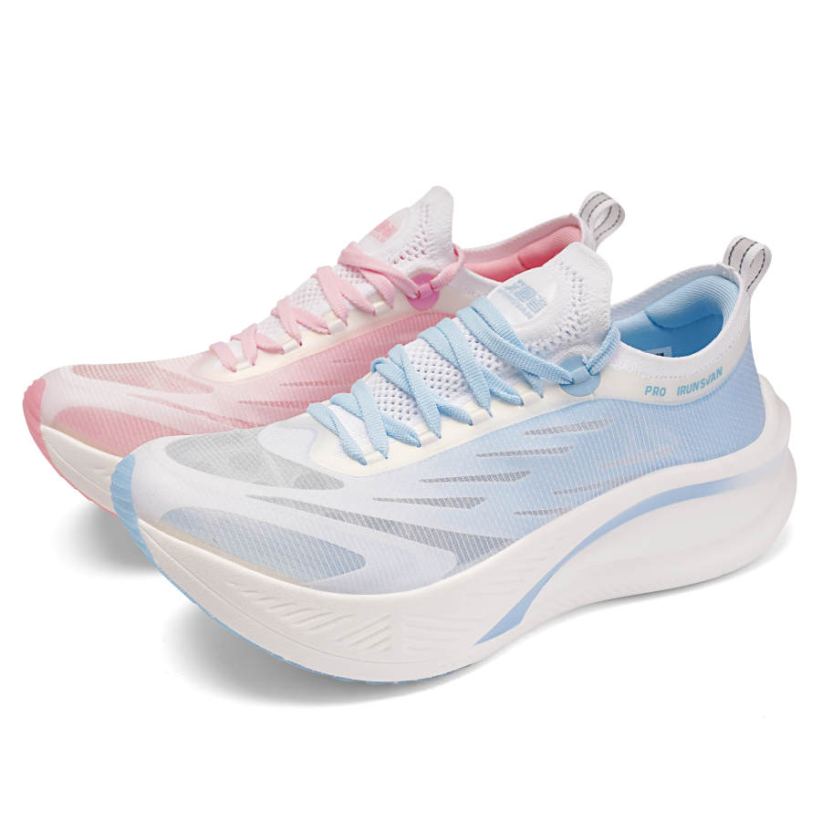 IRUNSVAN Running Shoes Unisex Mismatched Color Light Pink & Blue