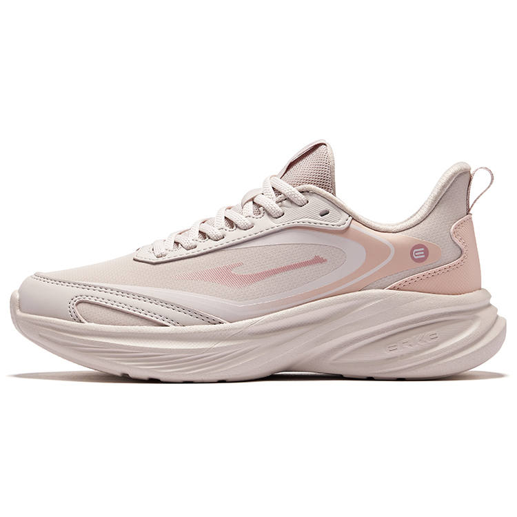 Erke Cushioning Lightweight Rebound Low top Training City Commuting Running Shoes Women's Painted Gray Clear Candy