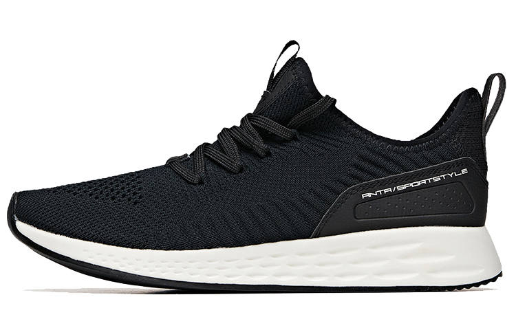 ANTA Casual Shoes Women's Low Top Black/Ivory White