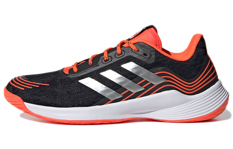 Adidas Adidas Novaflight Fabric Slip Resistant Abrasion Resistant Low top Running Shoes Men's Black Orange