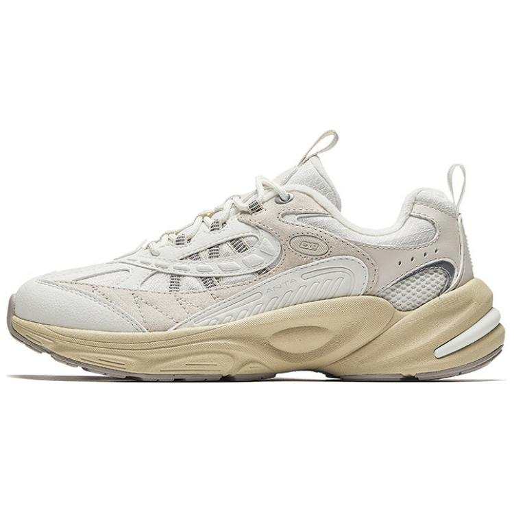 Anta Explorer 2 Mesh Cushioning, Wear Resistant Low top Running Shoes Women's White Beige