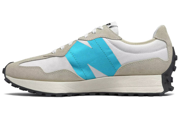 New Balance New Balance NB 327 Comfortable Cushioning Abrasion Resistant Coverage Support Low top Running Shoes Unisex Gray Blue