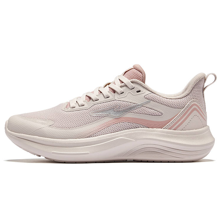 Erke Low top City Commuting Running Shoes Women's Painted Gray Clay Pink
