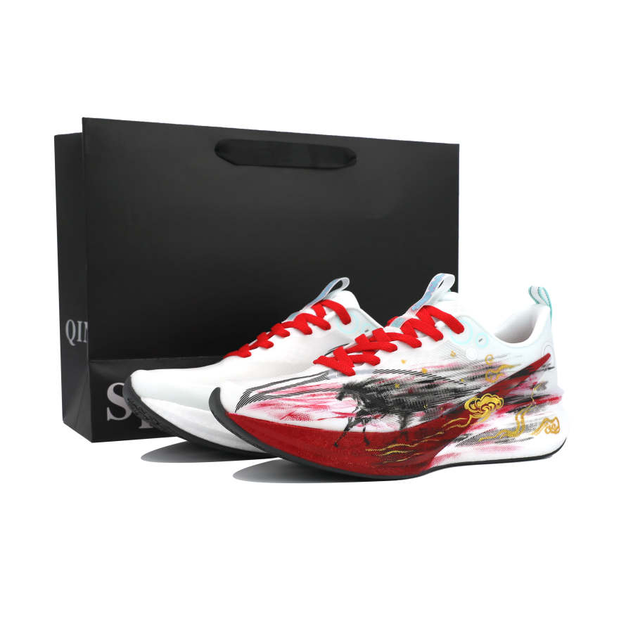 Li-Ning Li Ning Red Hare 8PRO Low top Running Shoes Unisex White Red Gold