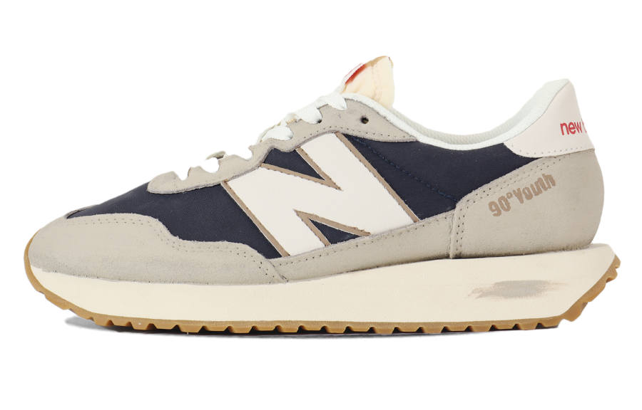 New Balance New Balance NB 237 Cushioning Slip Resistant Breathable Low top Casual Running Shoes Unisex Gray Blue