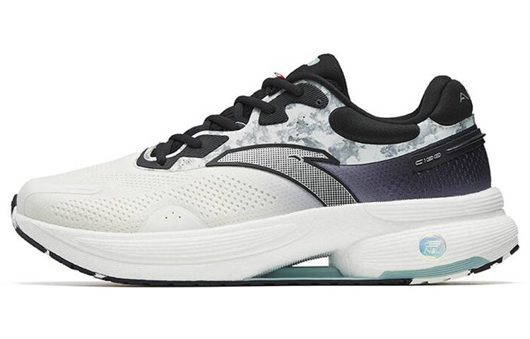 Anta C100 Cushioning Slip Resistant Abrasion Resistant Low top Running Shoes Men's White Black