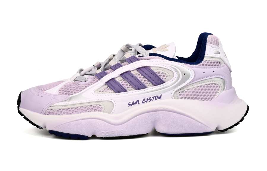 Adidas Originals Ozmillen Cushioning Breathable Low top Running Shoes Unisex White Purple