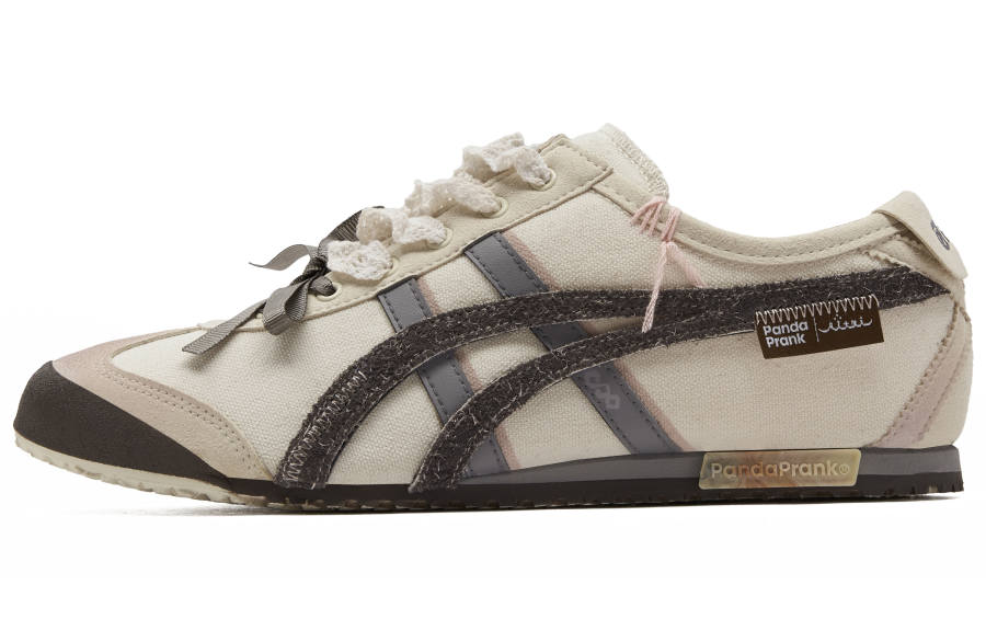 Onitsuka Tiger MEXICO 66 Slip Resistant Abrasion Resistant Low top Casual Shoes Unisex Beige Umber