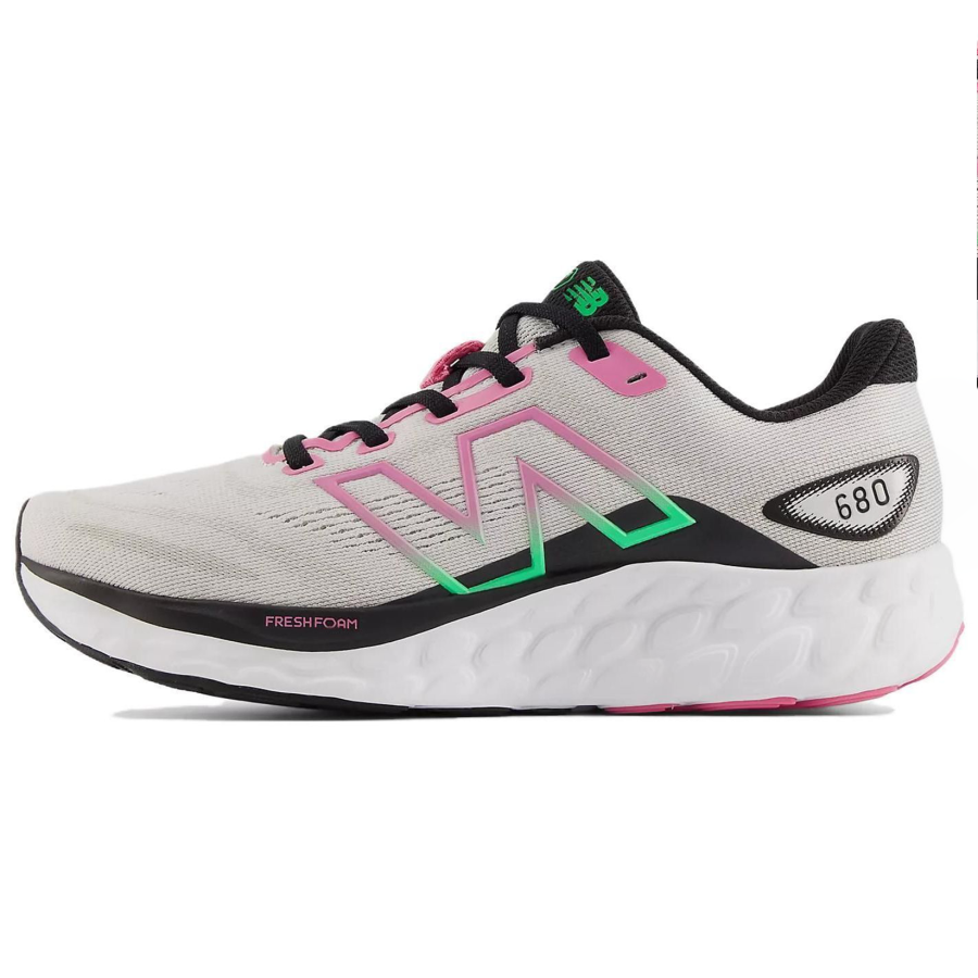 New Balance New Balance NB 680 V8 Comfortable Low top Running Shoes Women's Gray Black Pink