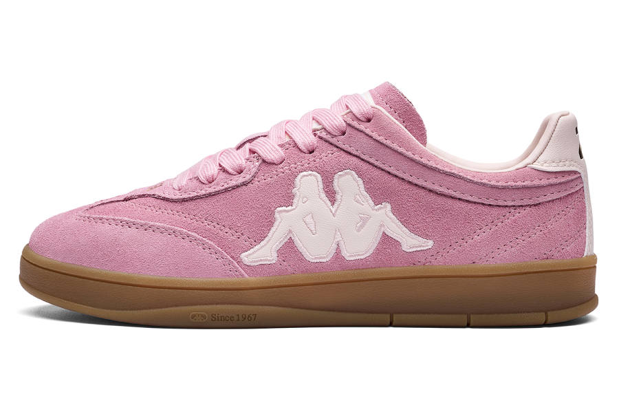 Kappa Tifo Back to Back Slip Resistant Abrasion Resistant Low top German Army Trainers Women's Pink