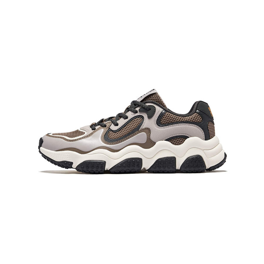 Erke Wear resistant And Lightweight Low top Casual Shoes Men's Gray Brown