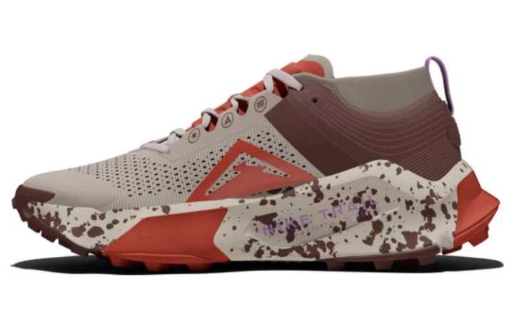 Nike Nike ZoomX Zegama Diffused Taupe Dark Pony Sanddrift Picante Red Women's