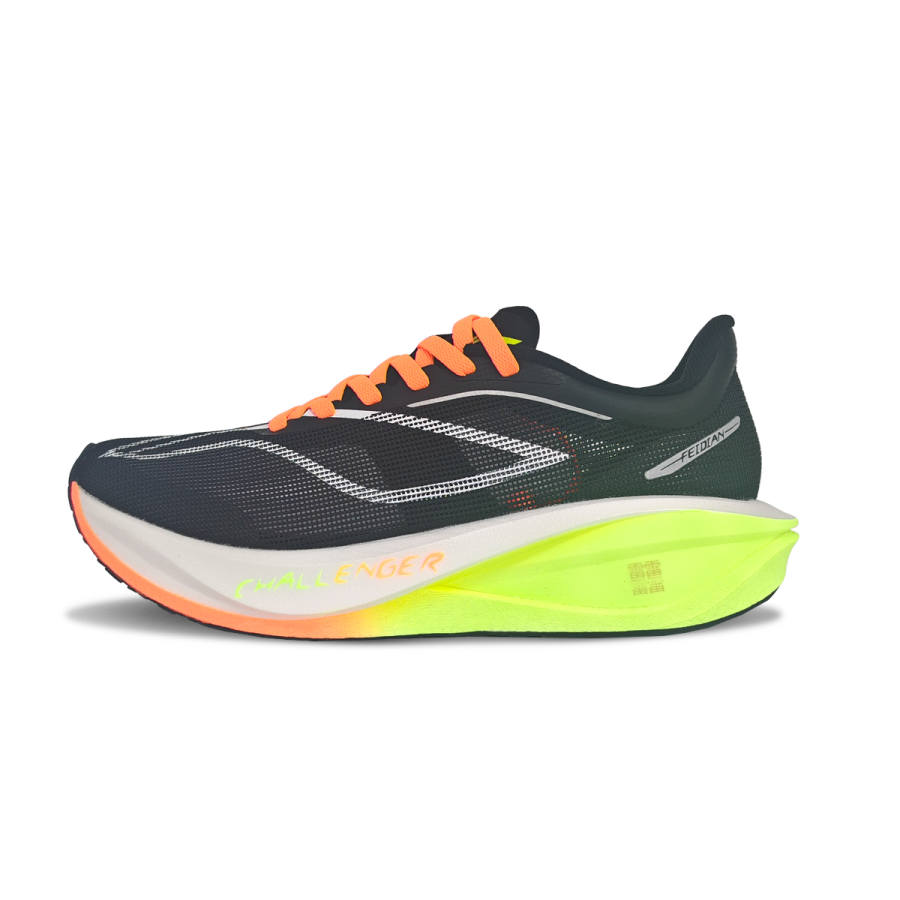 Li-Ning Li Ning Feidian 5 Challenger Running Shoes Unisex Low Top Orange, Green