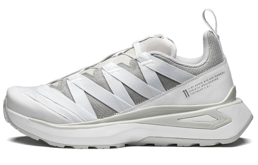 SALOMON x 11 By BBS 11S Fabric Low top Training Sprint Physical Fitness Test & Exam Running Shoes Unisex White