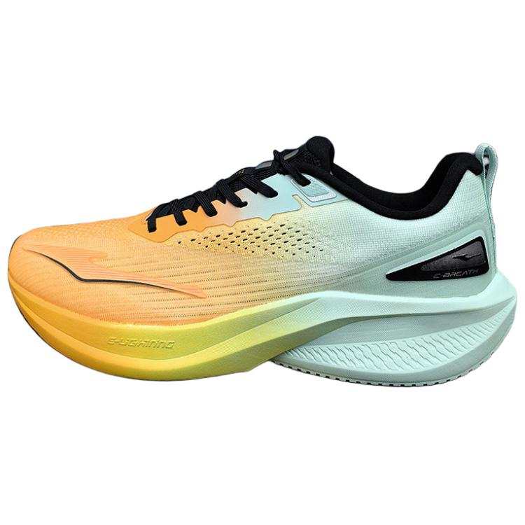 Erke Slip Resistant Abrasion Resistant Low top Casual Running Shoes Men's Orange Green