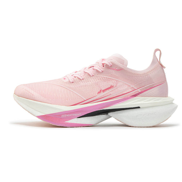 361° Feiyang 2.0 Low top Marathon Training Long Distance Running Shoes Men's Pure White Pink
