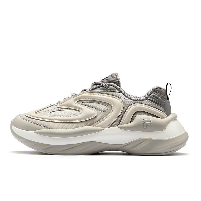 FILA FUSION BUZZARD Meteorite Shoes Synthetic Leather, Textile Low top Casual Shoes Men's White