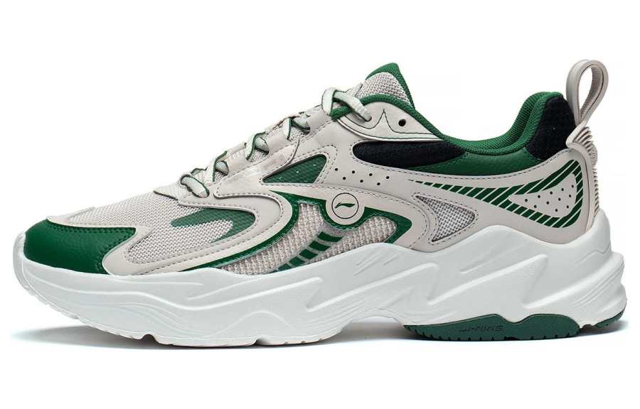 Li-Ning Li Ning Meteor Fashion Textile, Synthetic Leather Cushioning Slip Resistant Abrasion Resistant Low top Running Shoes