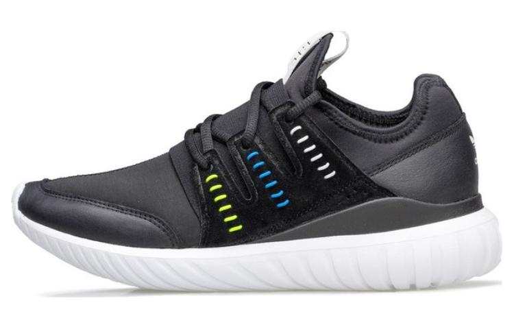 Adidas Adidas Tubular Radial Leather Cushioning Slip Resistant Cushioning Slip Resistant Low top Running Shoes Unisex Black