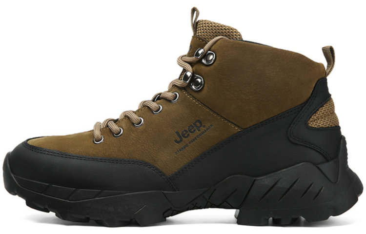 Jeep Jeep Ankle Length Outdoor Boots Men's Khaki